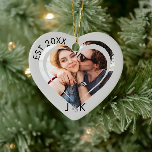 Minimalist Frist Christmas Together Couple Photo 