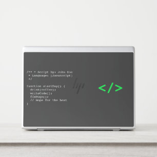 Minimalist function startDay() Developer Joke HP Laptop Skin