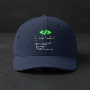 Minimalist function startDay() Developer Joke Visor