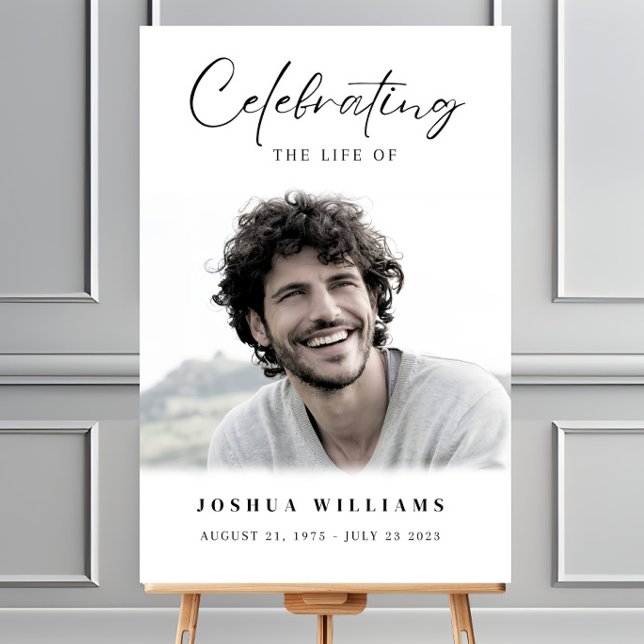 Minimalist Funeral Welcome Sign Editable Simple In (Creator Uploaded)