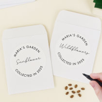 Minimalist Garden Seed Labels – Blank Center