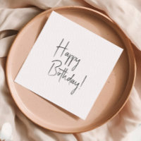 Minimalist Gender Neutral Happy Birthday