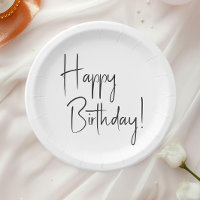 Minimalist Gender Neutral Happy Birthday