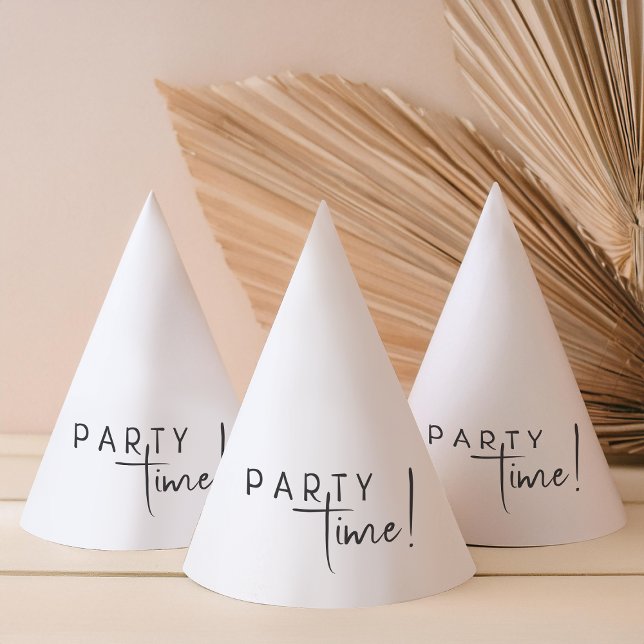 Minimalist Gender Neutral Party Time! Party Hat (Creator Uploaded)