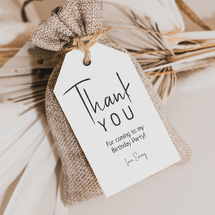 Minimalist Gender Neutral Thank You Favor Tag