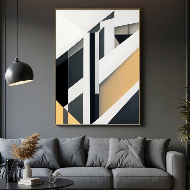 Minimalist Geometric Abstract Canvas Print (Creator Uploaded)
