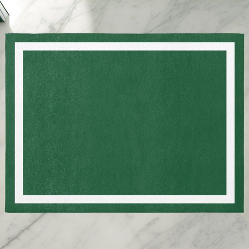 Minimalist Geometric Abstract  Emerald Green Rug