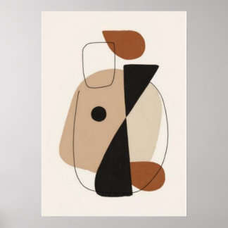 Minimalist Geometric Abstract Wall Art | Neutral