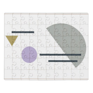 Minimalist geometric art jigsaw puzzle
