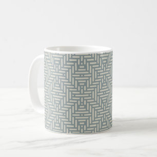 Minimalist geometric basket coffee mug