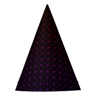 Minimalist Geometric Black Party Hat
