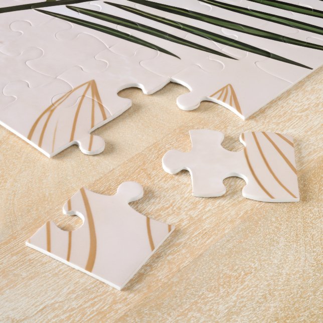 Minimalist Geometric & Botanical Puzzle – Hexagons (Side)