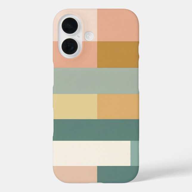 Minimalist Geometric Color Block iPhone Case – Mod (Back)