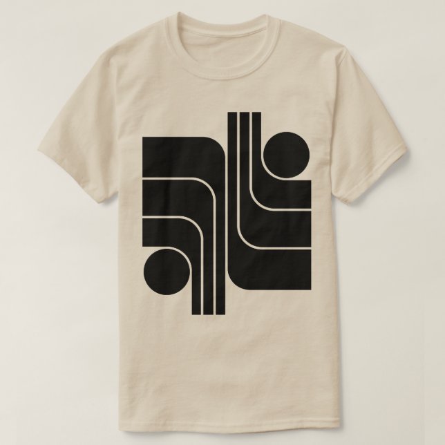Minimalist Geometric Design T-Shirt (Design Front)