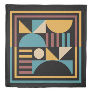Minimalist Geometric Mid Century Modern Abstract Duvet Cover