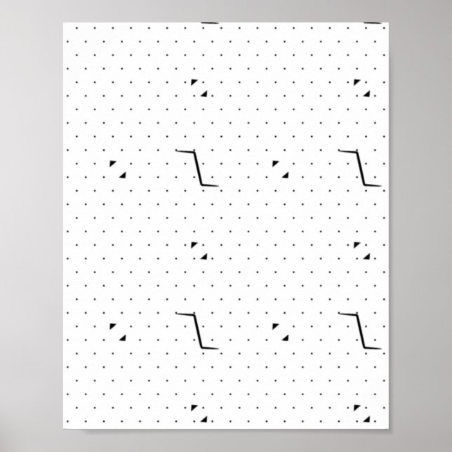 Minimalist Geometric Modern Wall Poster (Front)