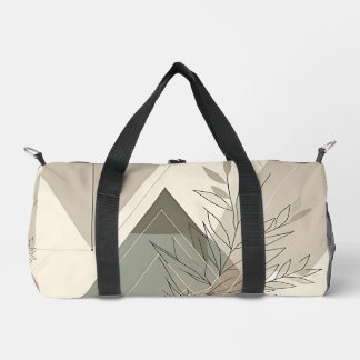 Minimalist Geometric Nature-Inspired Duffle Bag
