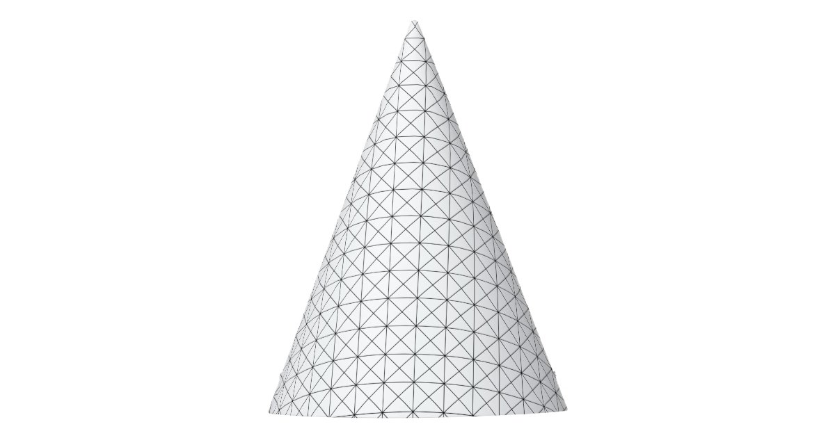 Minimalist Geometric Party Hat | Zazzle