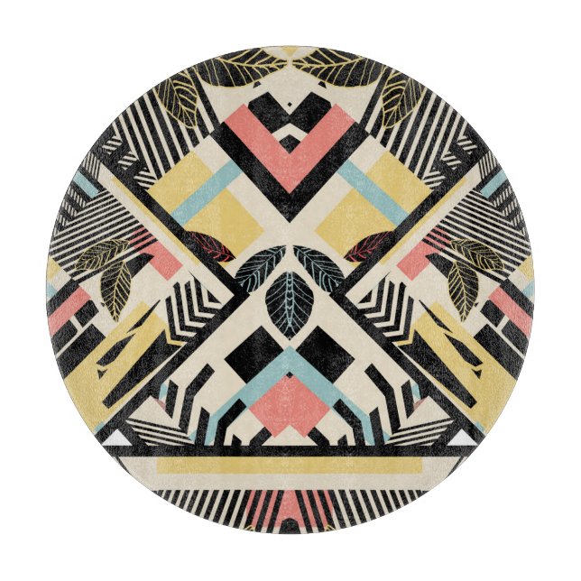 Minimalist Geometric: Pattern Design Cutting Board (Front)