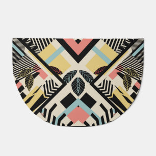 Minimalist Geometric: Pattern Design Doormat