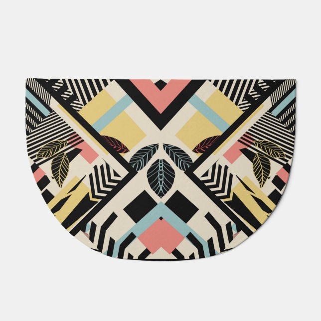 Minimalist Geometric: Pattern Design Doormat (Front)