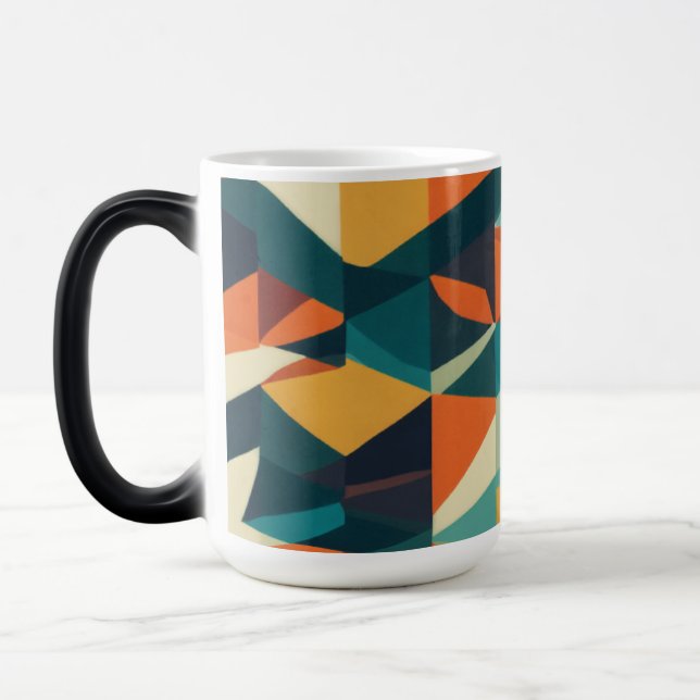 Minimalist Geometric Patterns Morphing Mug - 15 oz (Left)