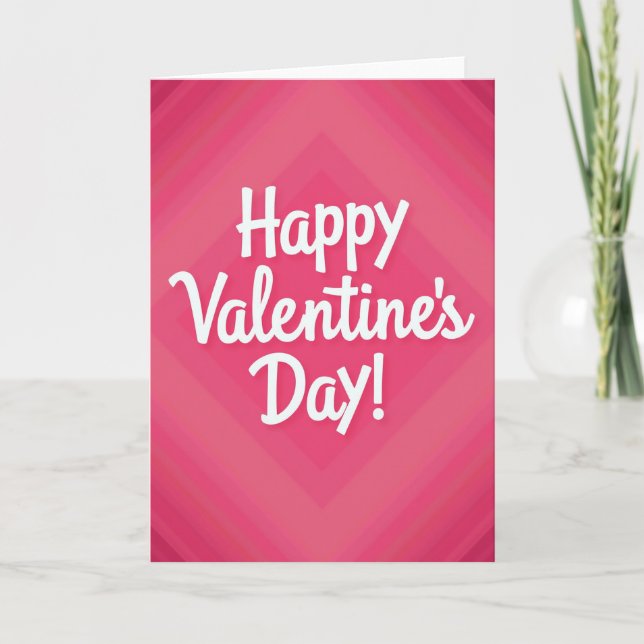 Minimalist Geometric Valentines Day Card (Front)