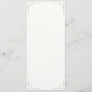 Minimalist Geometric Wedding Program
