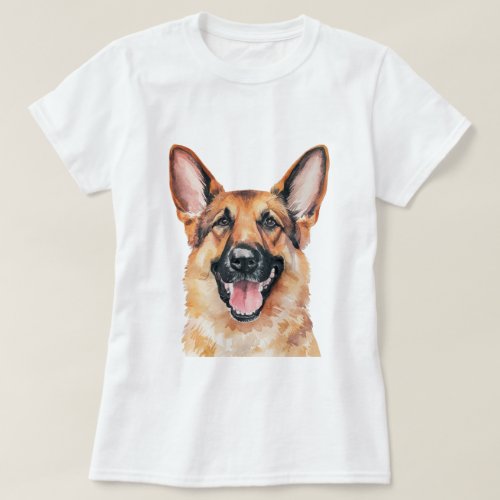 Minimalist German Shepherd Dog Inspired T_Shirt