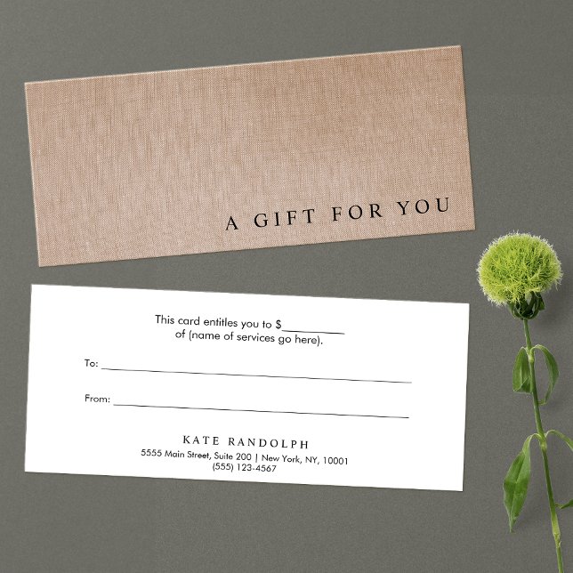Minimalist Gift Certificate (Creator Uploaded)
