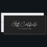 Minimalist Gift Certificate Business Card<br><div class="desc">Modern,  simple design for your personalized gift certificate business cards. Customize it for yourself!</div>