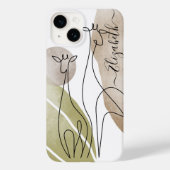 Minimalist Giraffe Continuous Line Art Drawing  Case-Mate iPhone Case (Back)