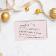 Minimalist Girl Pale Pink Books for Baby