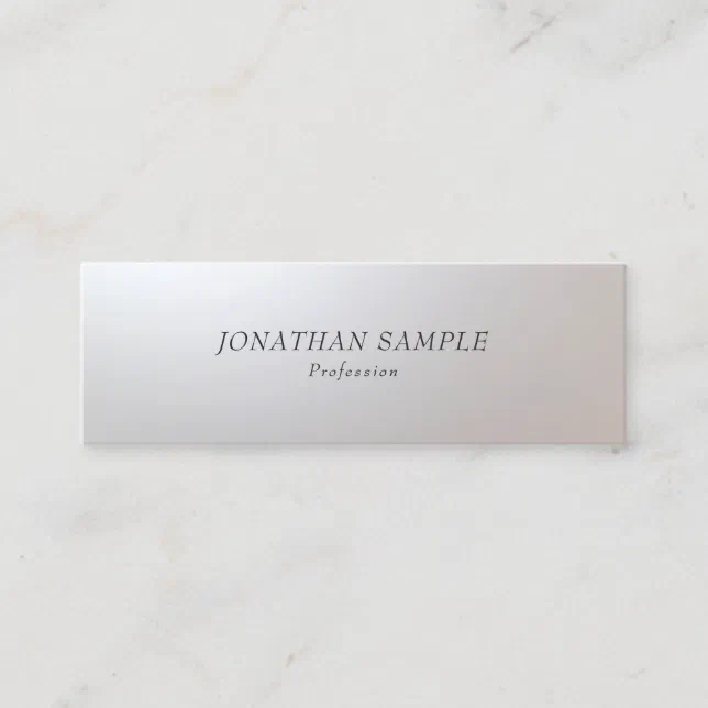 Minimalist Glam Creative Modern Simple Template Mini Business Card | Zazzle