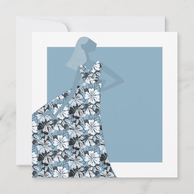 Minimalist Glamour Fashion Illustration Art Card (Front)