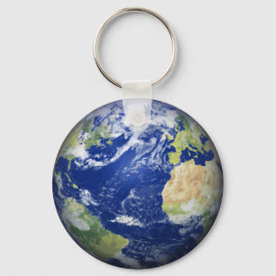 Minimalist Globe Accessory Travel & Nature Design Keychain
