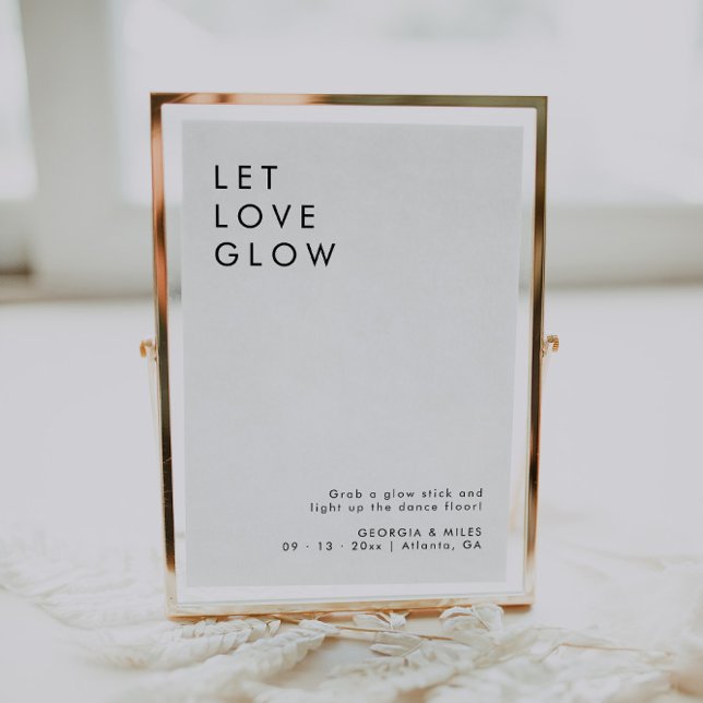 Minimalist Glow Stick Wedding Send Off Sign  (Creator Uploaded)