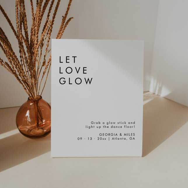 Minimalist Glow Stick Wedding Send Off Sign  (Creator Uploaded)