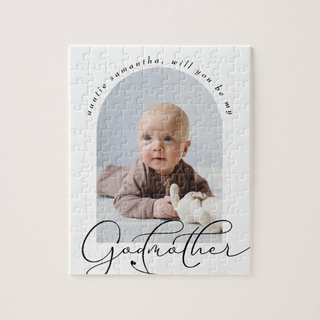 Minimalist Godmother Proposal Photo Jigsaw Puzzle (Vertical)