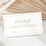 Minimalist Gold Baby Shower Diaper Raffle Enclosure Card