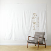 Minimalist Gold Baby Shower Photo Prop Backdrop (In Situ (Horizontal))