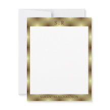 Minimalist Gold Border Monogram