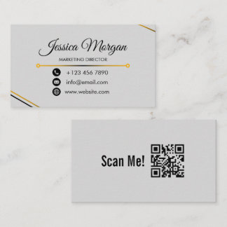 Minimalist Gold Business Card Elegant Modern Des