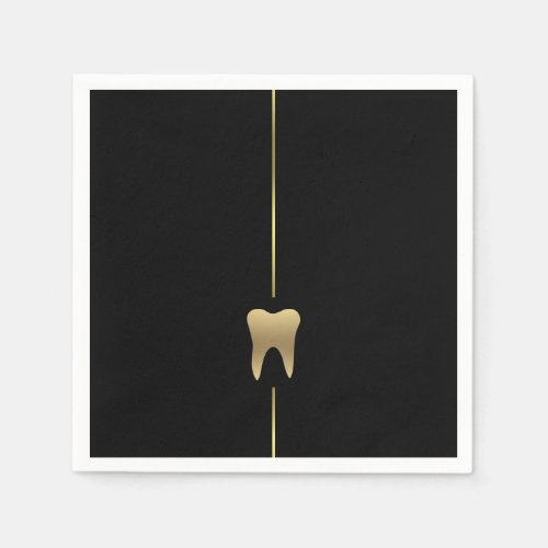 Minimalist Gold Dental Napkins