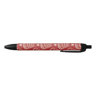 Minimalist Gold Glitter Christmas Trees Pen