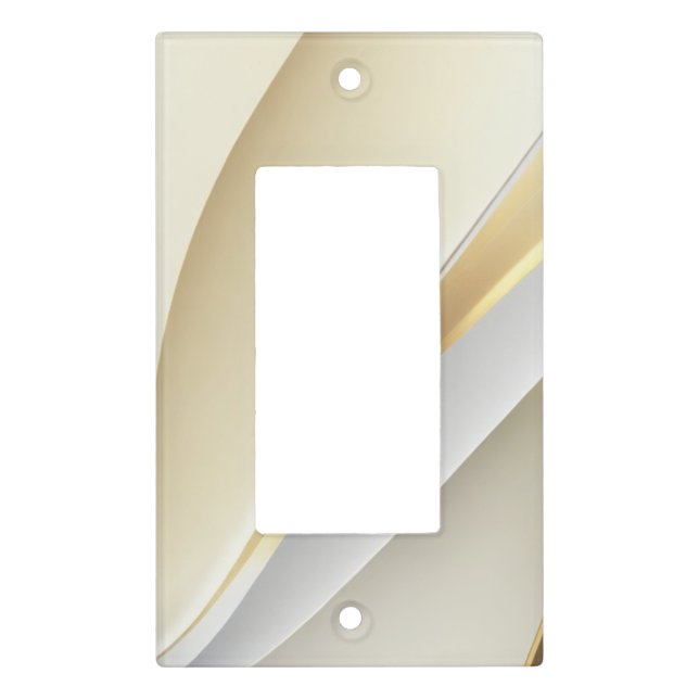 Minimalist Gold Marble Light Switch Covers (Front)