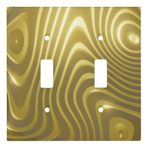 Minimalist Gold Marble Light Switch Covers