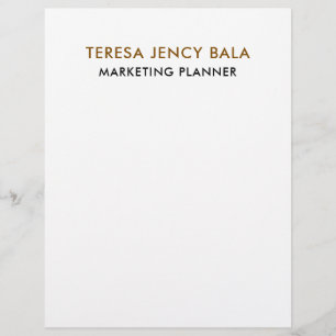 Minimalist Gold Professional Elegant letterhead