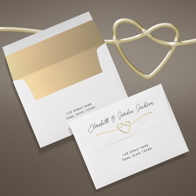 Minimalist Gold Wedding Envelope (Creator Uploaded)