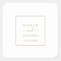 Minimalist Wedding Envelope Seals